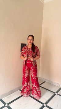 Designer Indo-Western with Sequin, Pearl & Dabka Thread Embroidery