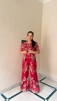 Designer Indo-Western with Sequin, Pearl & Dabka Thread Embroidery