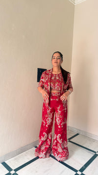 Designer Indo-Western with Sequin, Pearl & Dabka Thread Embroidery