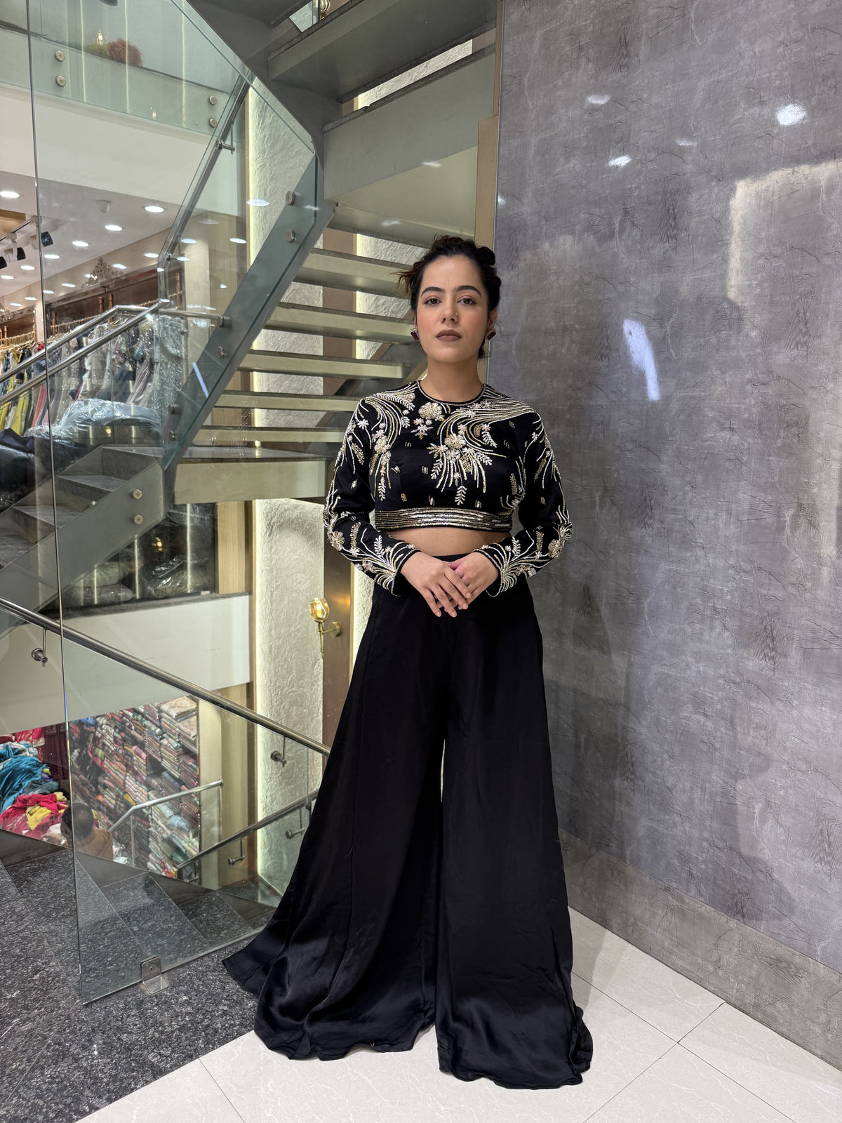 Handwork Blouse with Pearls and Cutdana | Indo-Western Wear for Women | Premium Fashion