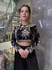 Handwork Blouse with Pearls and Cutdana | Indo-Western Wear for Women | Premium Fashion