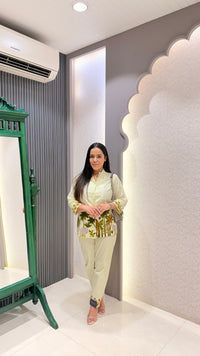 Cotton Co-ord Set with Brush Print