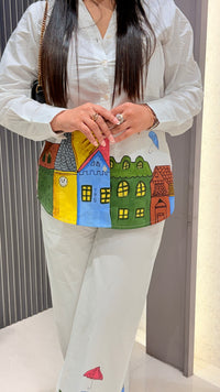 Cotton Co-ord Set with Brush Print