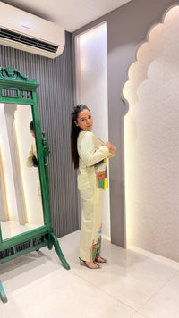 Cotton Brush Print Co-ord Set