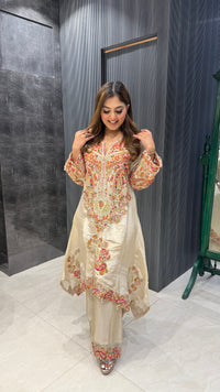 Kashmiri Embroidered Coord Set – Timeless Elegance in Two-Piece