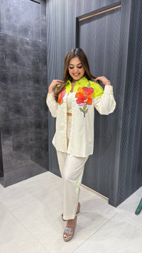 Handprint Co-ord Set – Blouse & Pant