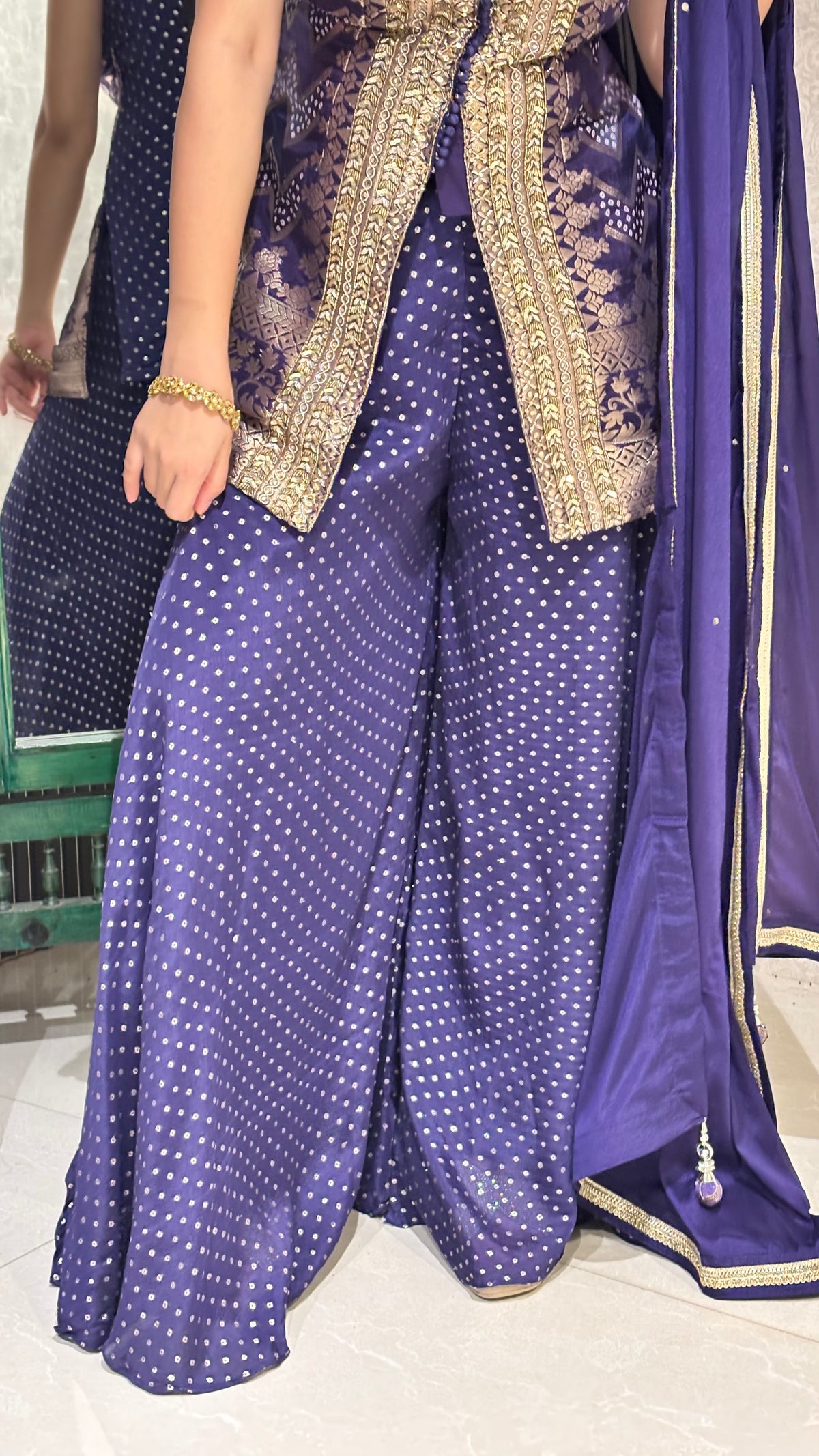 Banarasi Silk Suit Set with Handwork