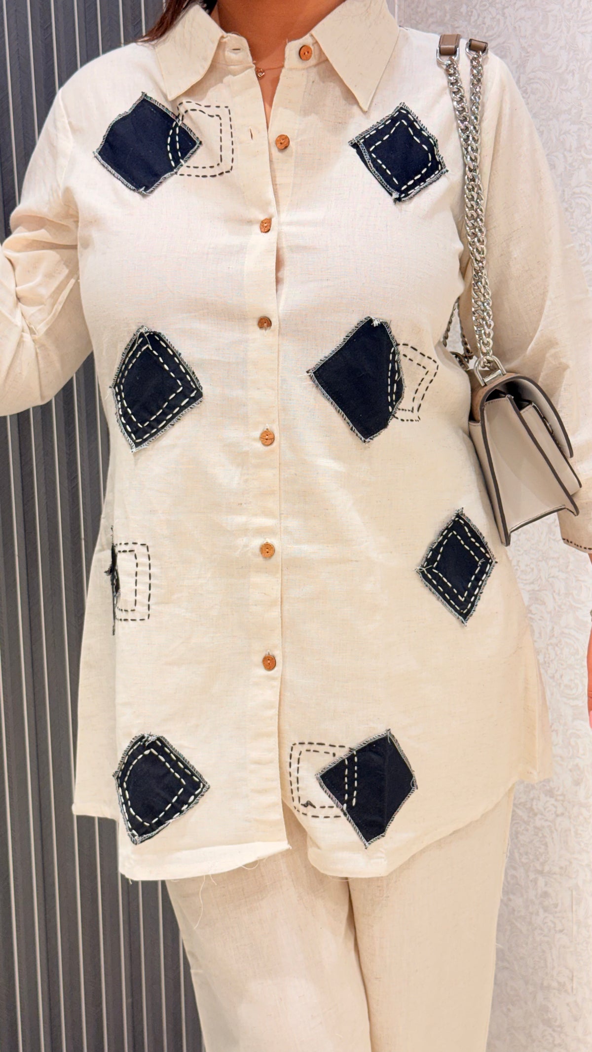 Linen Patchwork Co-ord Set