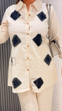 Linen Patchwork Co-ord Set