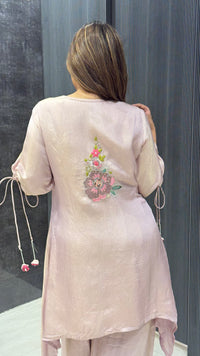 Parsi Handwork Coord Set in Shimmer Silk