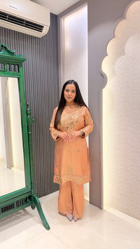 Shimmer Silk Mirror Work Co-ord Set