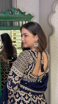 Dori Work Lehenga with Sequin & Pearl Embellishments – Elegant Ethnic Wear