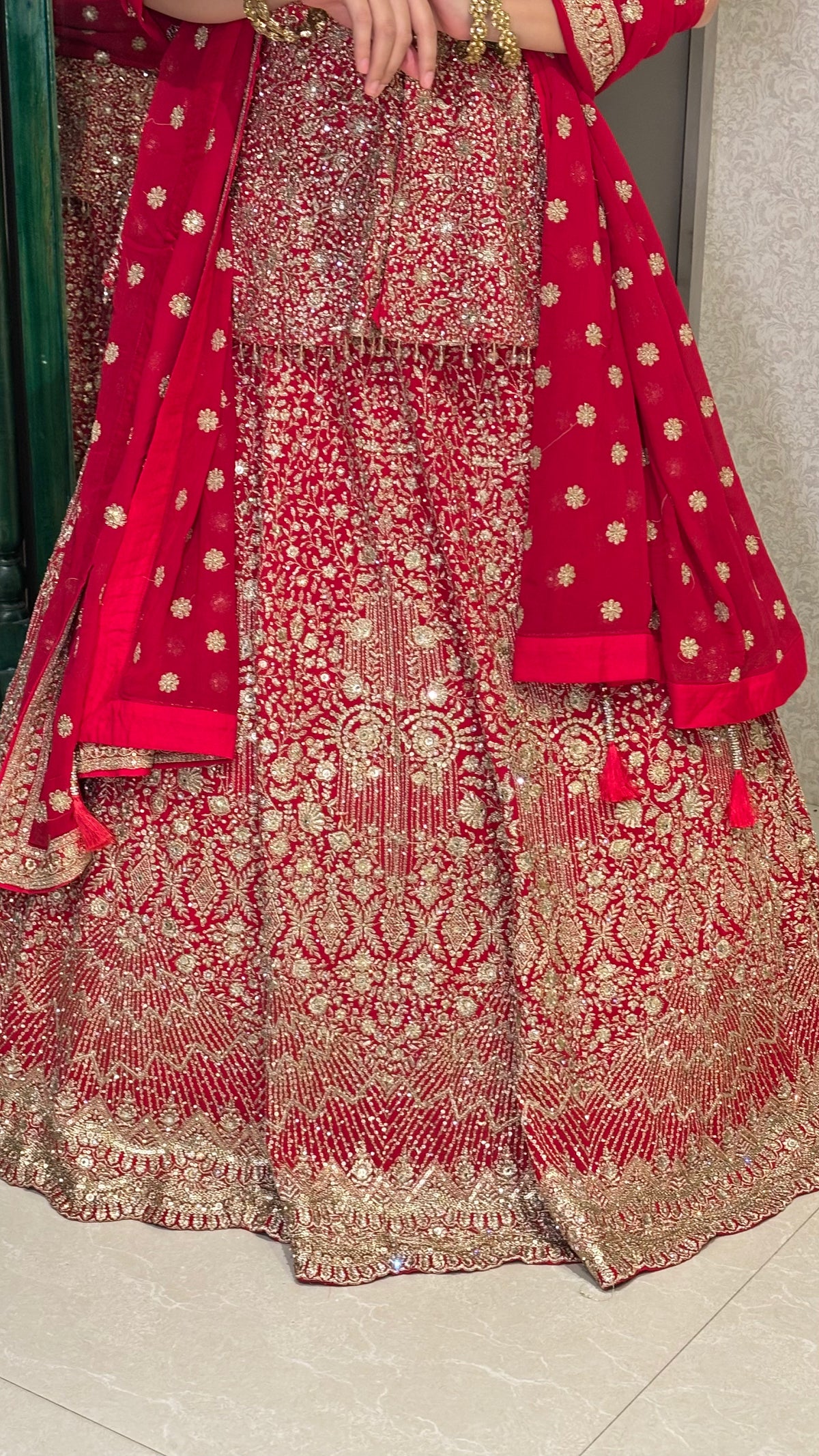 Georgette Lehenga with Intricate Neem Jari Work – Festive & Elegant