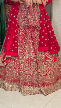 Georgette Lehenga with Intricate Neem Jari Work – Festive & Elegant