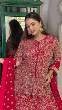 Georgette Lehenga with Intricate Neem Jari Work – Festive & Elegant