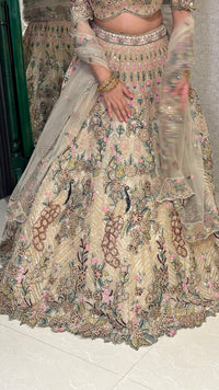 Embroidered Beige Lehenga – Timeless Elegance for Weddings & Festive Wear