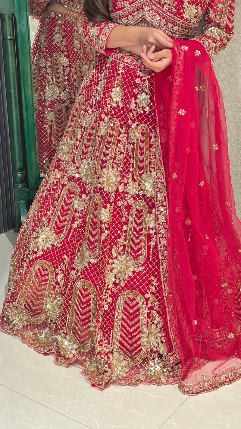 Karwa Chauth Special Embroidered Lehenga – Graceful Festive Ensemble