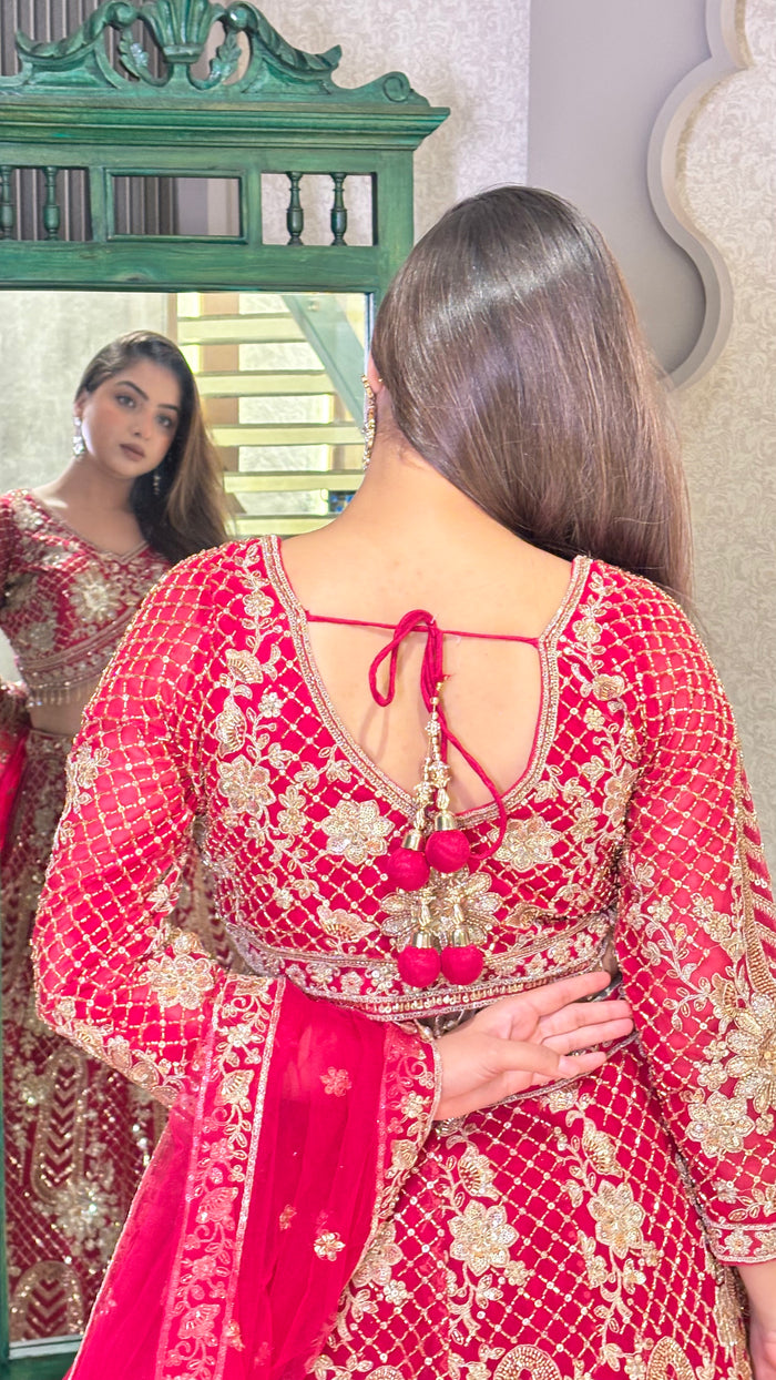Karwa Chauth Special Embroidered Lehenga – Graceful Festive Ensemble