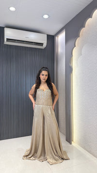 Designer Indo-Western Outfit with Handwork Corset