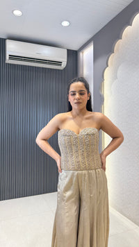Designer Indo-Western Outfit with Handwork Corset