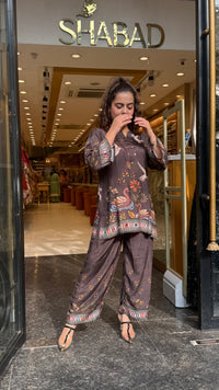 Women's Digital Print Muslin Co-Ord Set | Premium Muslin Fabric | Up to Size 46