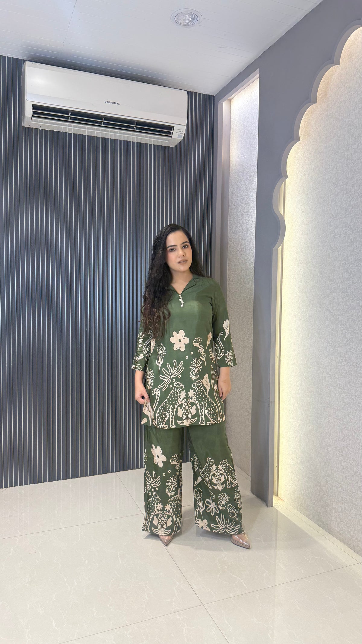 Printed Muslin Co-Ord Set for Women