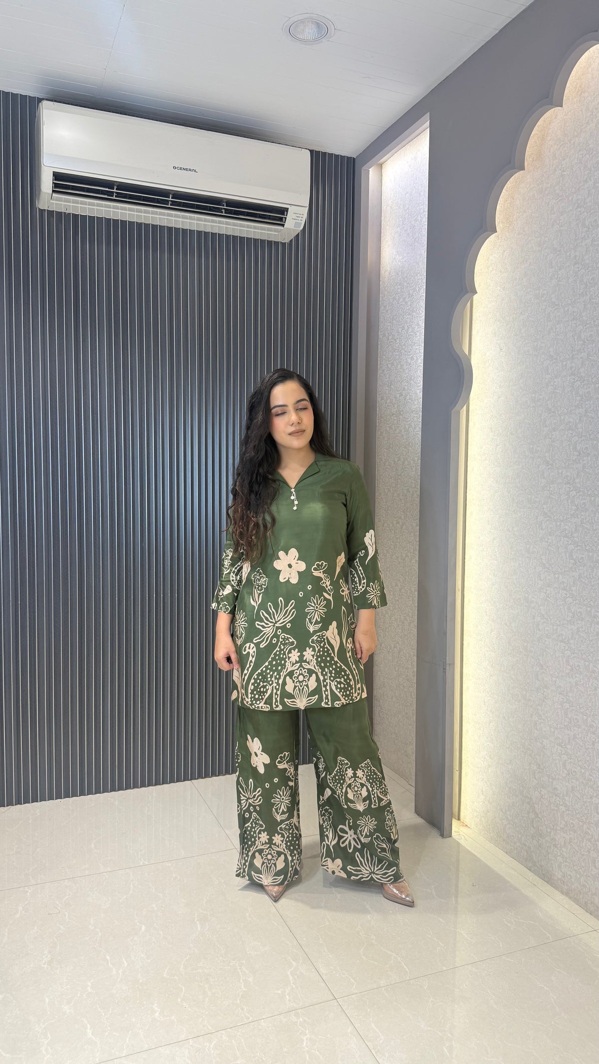 Printed Muslin Co-Ord Set for Women