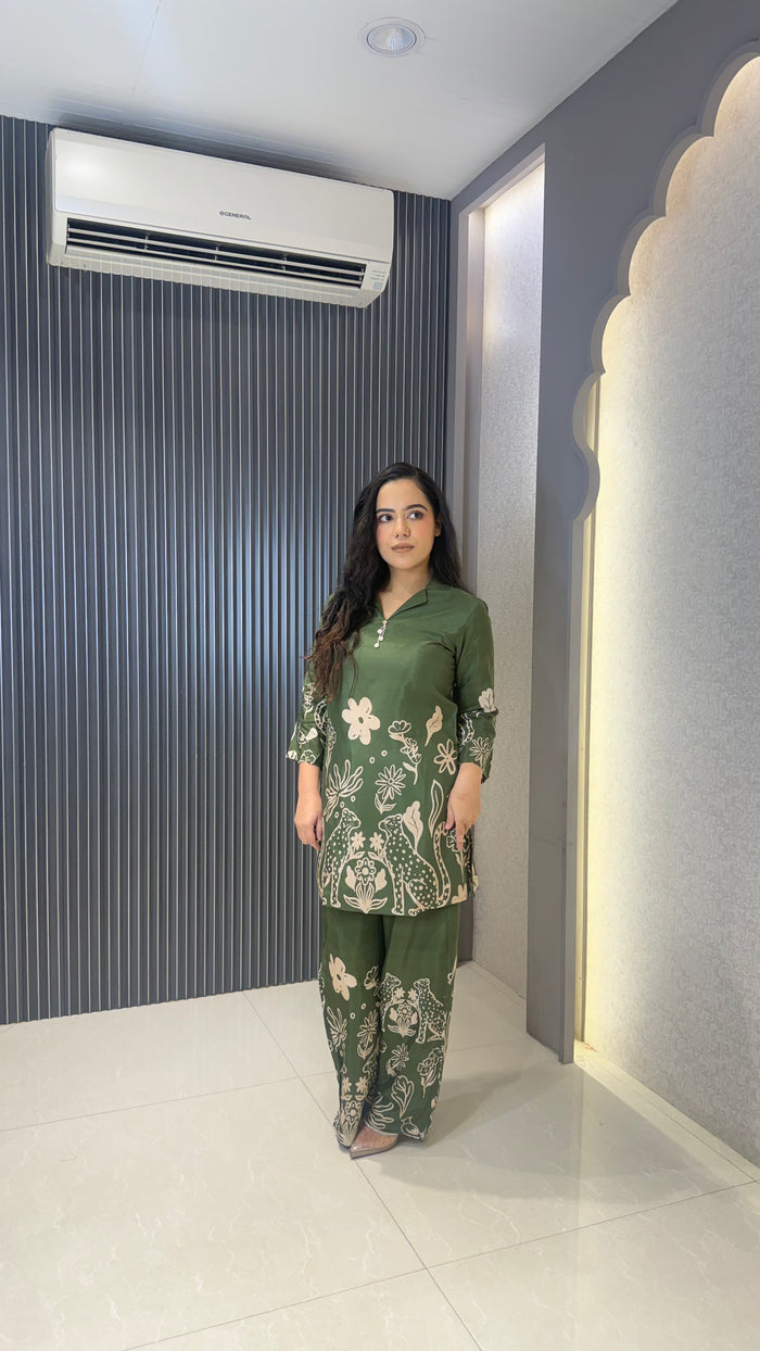 Printed Muslin Co-Ord Set for Women