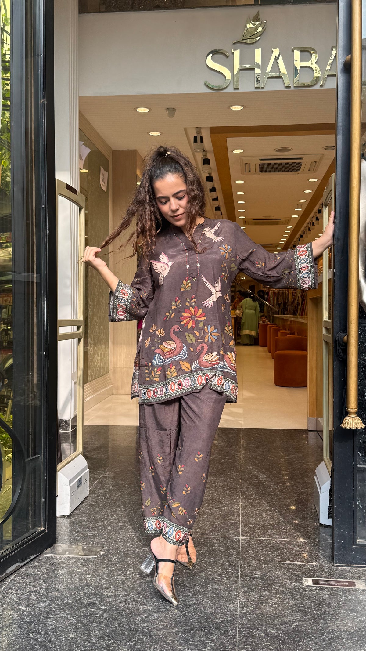 Women's Digital Print Muslin Co-Ord Set | Premium Muslin Fabric | Up to Size 46