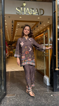 Women's Digital Print Muslin Co-Ord Set | Premium Muslin Fabric | Up to Size 46
