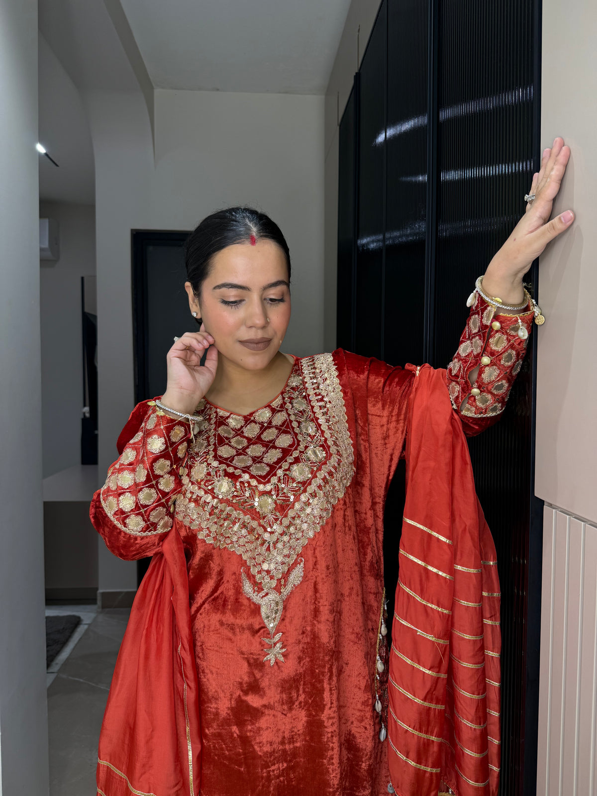 Velvet Suit with Dori, Sequin & Gotta Work | Festive Wear