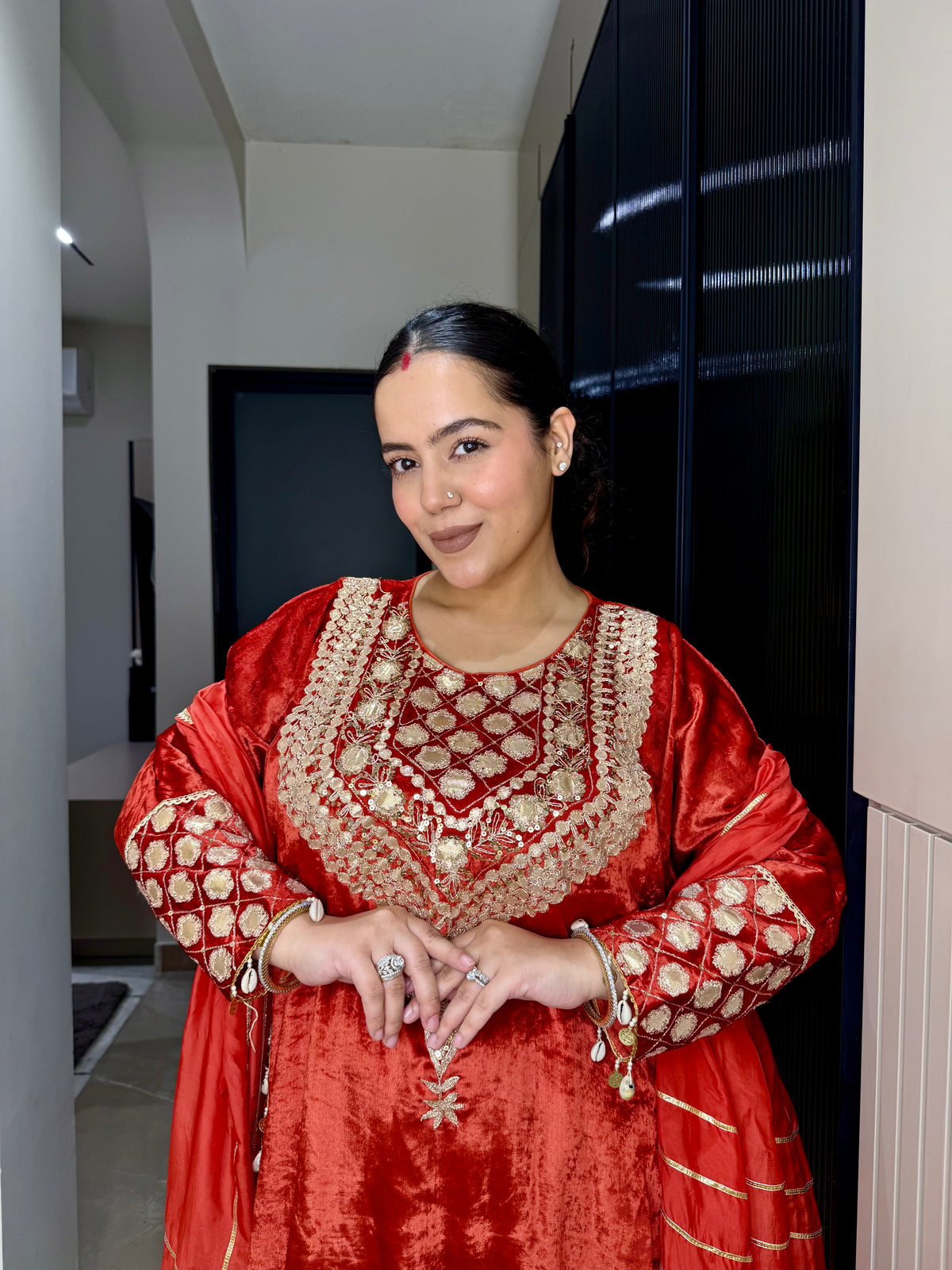 Velvet Suit with Dori, Sequin & Gotta Work | Festive Wear