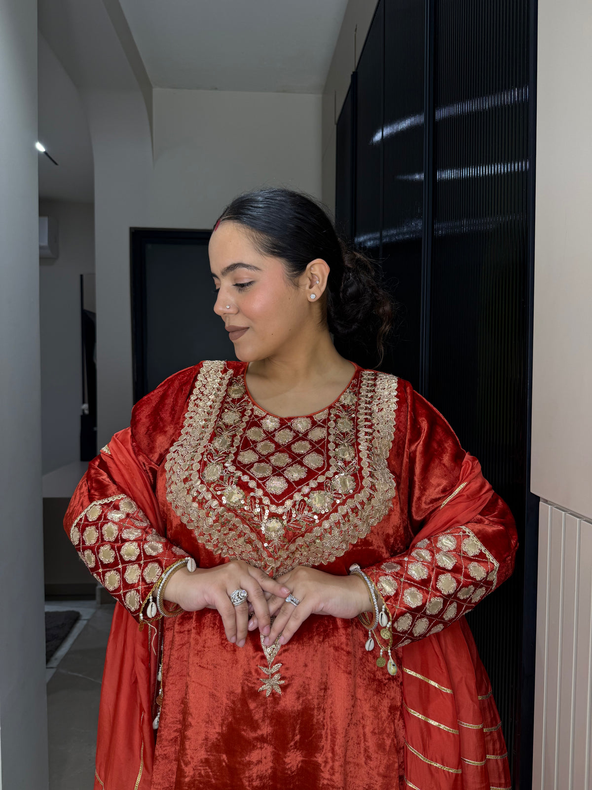 Velvet Suit with Dori, Sequin & Gotta Work | Festive Wear