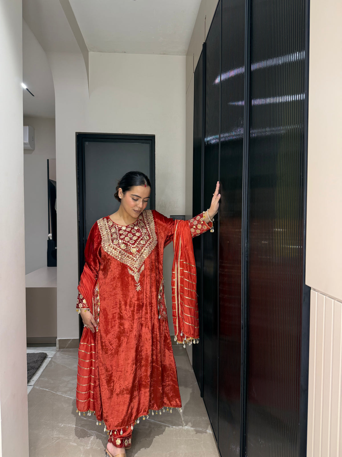 Velvet Suit with Dori, Sequin & Gotta Work | Festive Wear