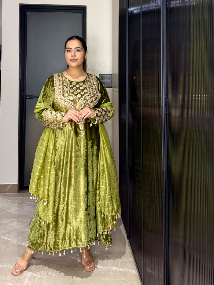 Velvet Suit with Dori, Sequin & Gotta Work | Elegant Festive Wear