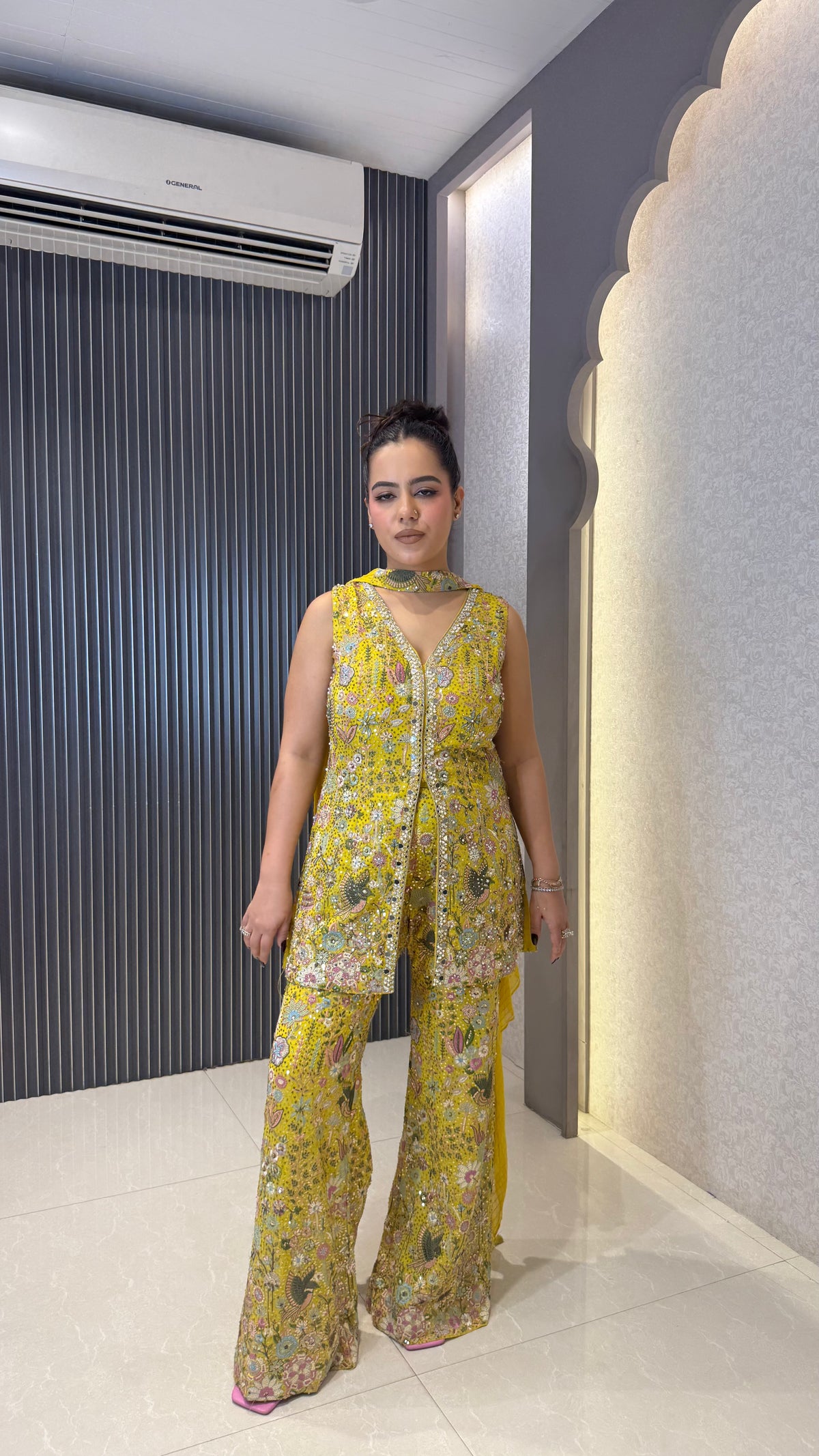 Indowestern with Thread Embroidery & Sequin Detailing | Party & Wedding Wear