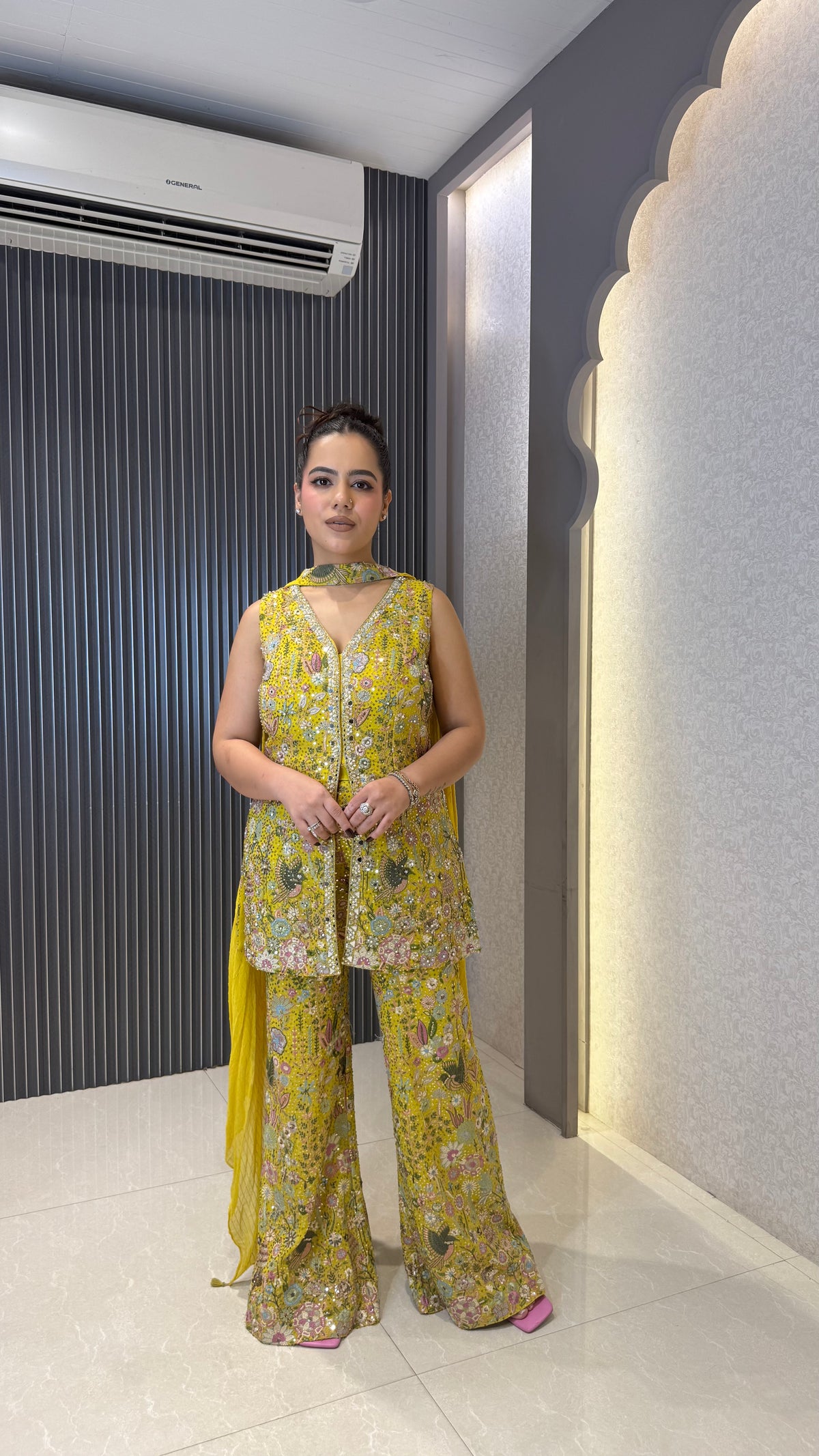 Indowestern with Thread Embroidery & Sequin Detailing | Party & Wedding Wear