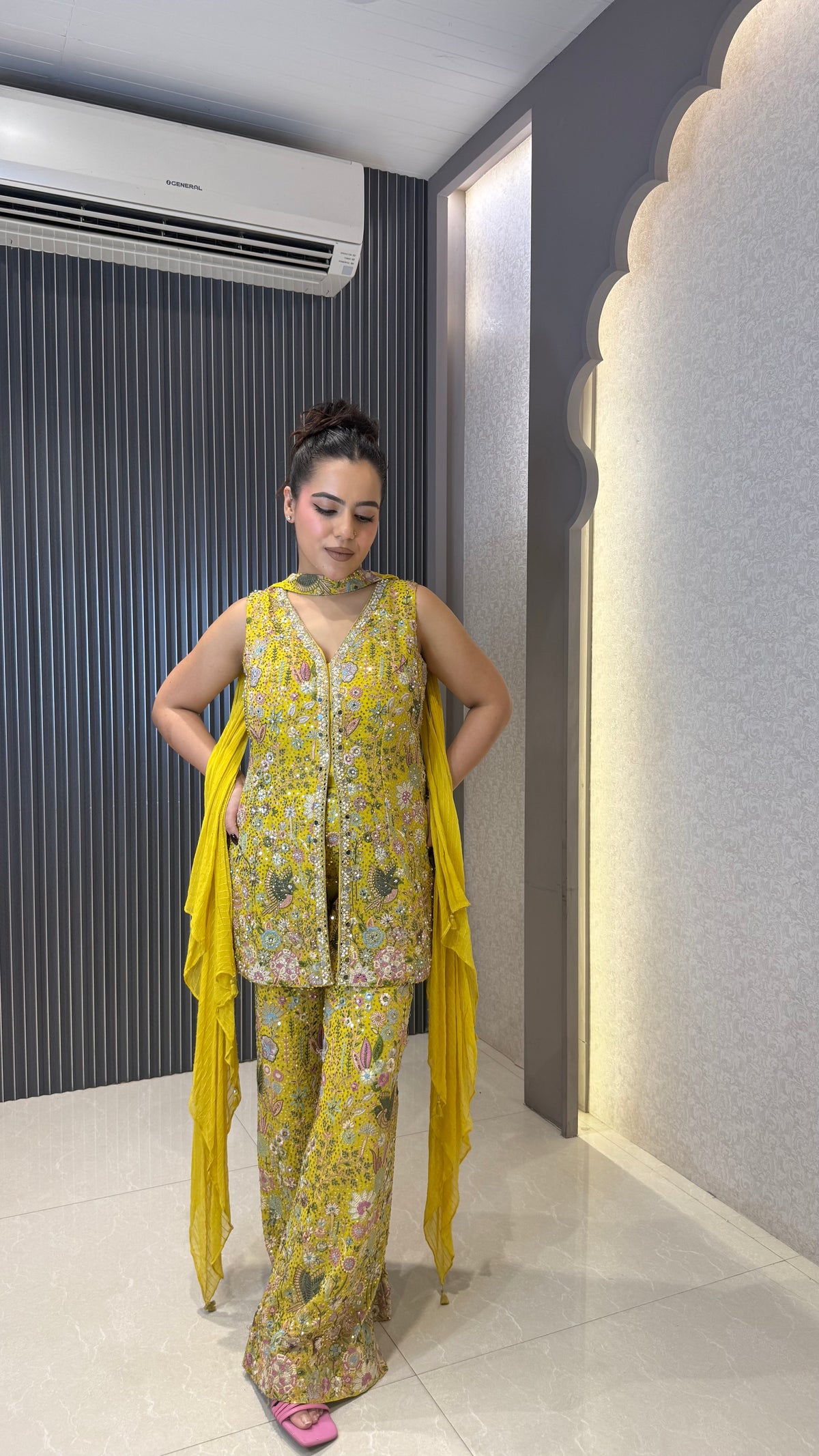 Indowestern with Thread Embroidery & Sequin Detailing | Party & Wedding Wear