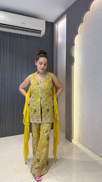Indowestern with Thread Embroidery & Sequin Detailing | Party & Wedding Wear