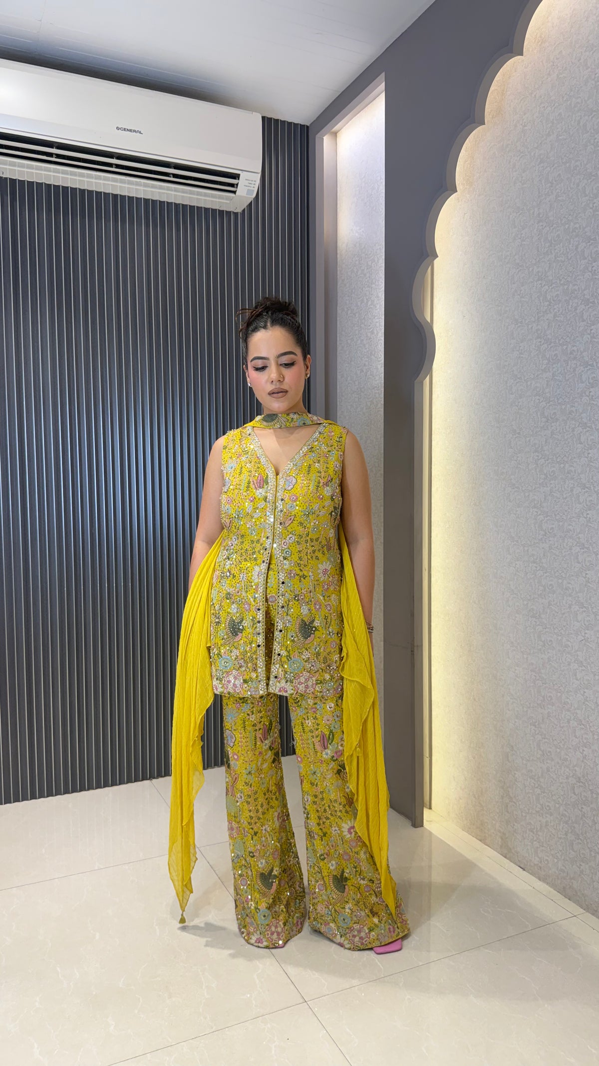 Indowestern with Thread Embroidery & Sequin Detailing | Party & Wedding Wear
