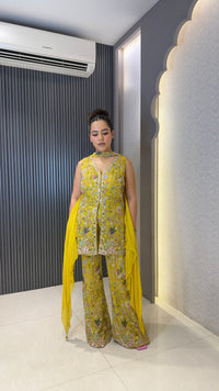 Indowestern with Thread Embroidery & Sequin Detailing | Party & Wedding Wear