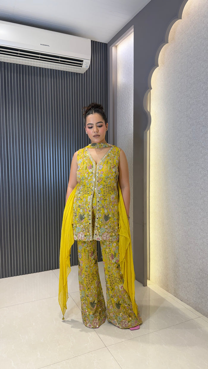Indowestern with Thread Embroidery & Sequin Detailing | Party & Wedding Wear