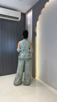 Women’s Designer Indo-Western Set with Thread Embroidery & Sequin Detailing