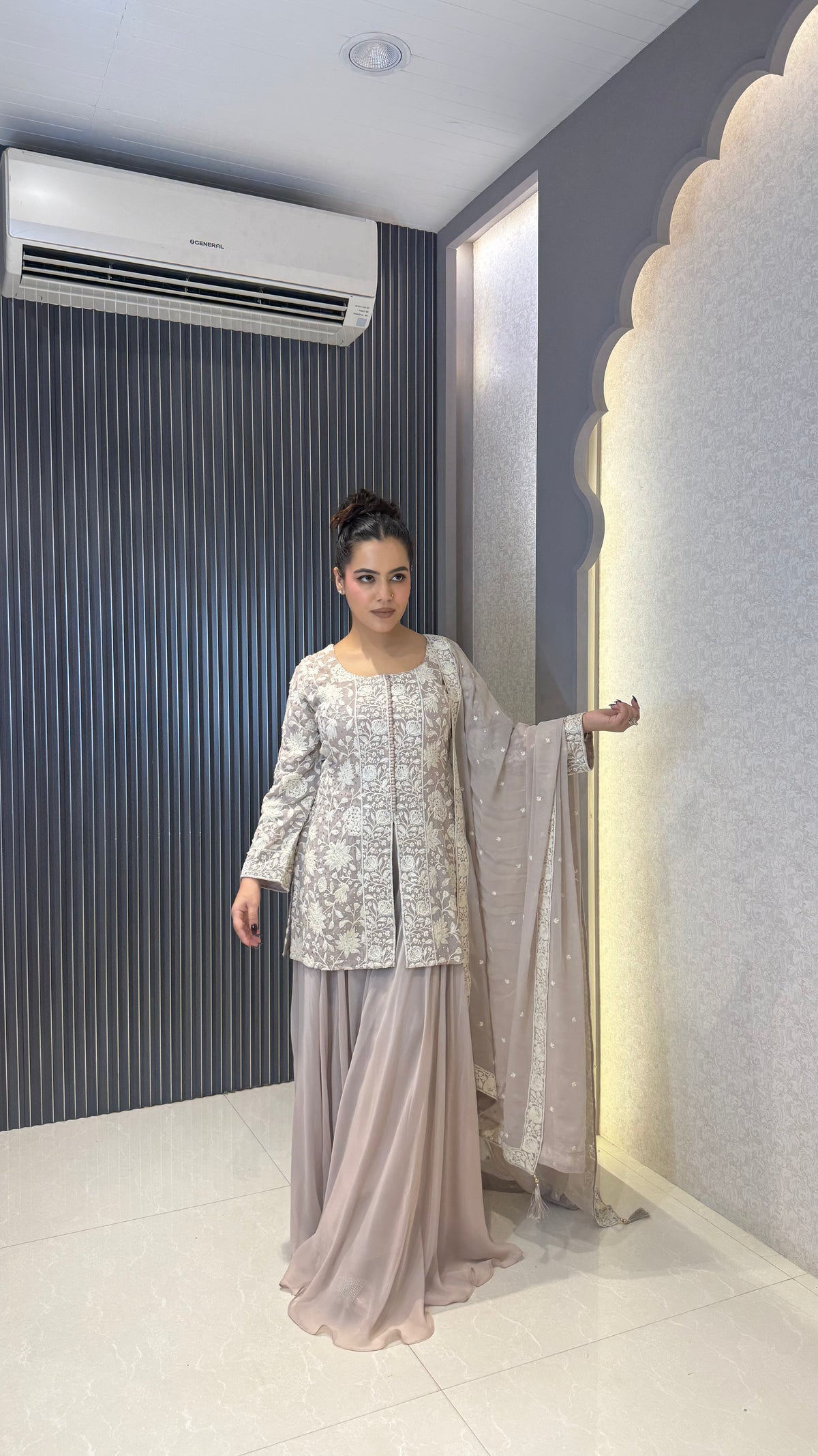 Women’s Premium Embroidered Suit Set with Sequin Detailing