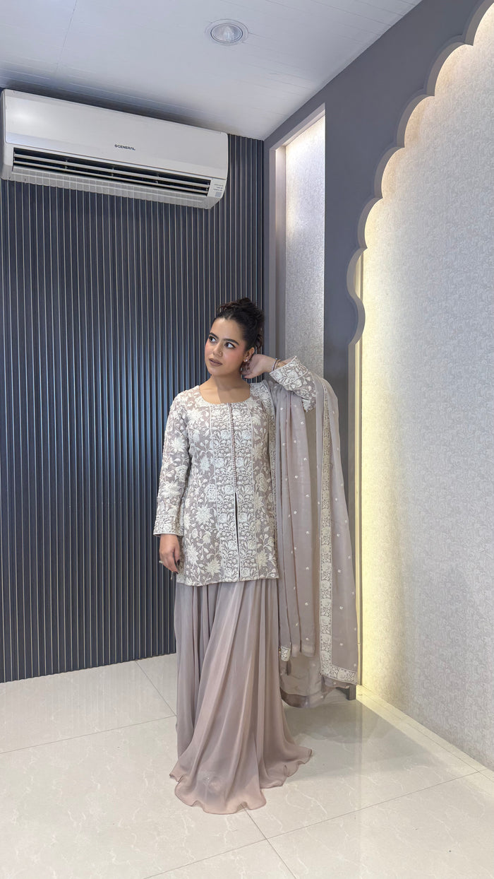 Women’s Premium Embroidered Suit Set with Sequin Detailing