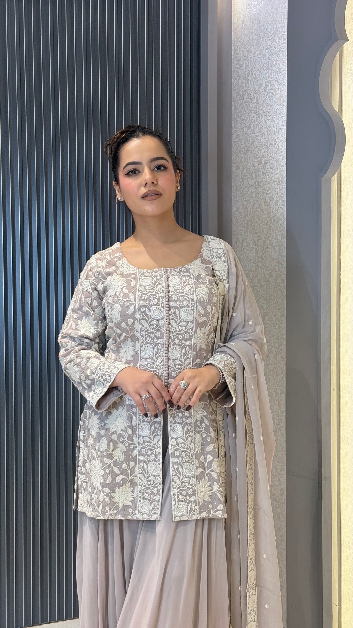 Women’s Premium Embroidered Suit Set with Sequin Detailing