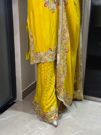 Embellished Suit with Sequin & Pearl Detailing – Handworked Neckline