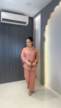 Women’s Cotton Co-ord Set with Appliqué Work