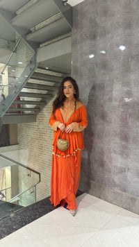 Chic Handwork Outfit with Short Jacket – Elegant Festive Set