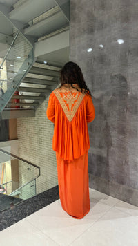 Chic Handwork Outfit with Short Jacket – Elegant Festive Set